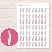 I-17253 planner sticker sheet with enlarged sticker detail