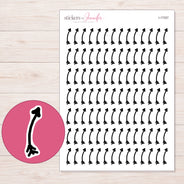I-17257 planner sticker sheet with enlarged sticker detail