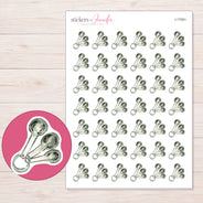 I-17261 planner sticker sheet with enlarged sticker detail