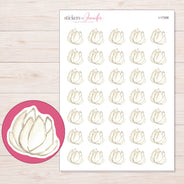 I-17268 planner sticker sheet with enlarged sticker detail