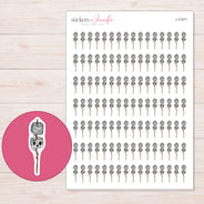 I-17271 planner sticker sheet with enlarged sticker detail