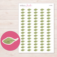 I-17274 planner sticker sheet with enlarged sticker detail