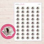 I-17276 planner sticker sheet with enlarged sticker detail