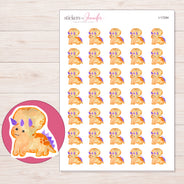I-17294 planner sticker sheet with enlarged sticker detail