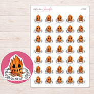 I-17325 planner sticker sheet with enlarged sticker detail