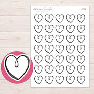 I-17332 planner sticker sheet with enlarged sticker detail