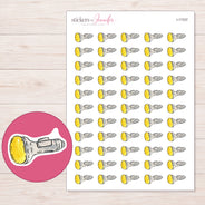 I-17337 planner sticker sheet with enlarged sticker detail