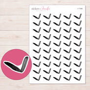 I-17368 planner sticker sheet with enlarged sticker detail