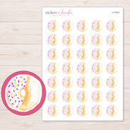 I-17375 planner sticker sheet with enlarged sticker detail