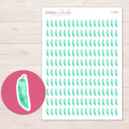 I-17377 planner sticker sheet with enlarged sticker detail