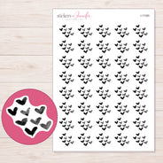 I-17380 planner sticker sheet with enlarged sticker detail