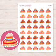 I-17389 planner sticker sheet with enlarged sticker detail