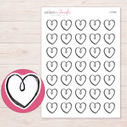 I-17404 planner sticker sheet with enlarged sticker detail