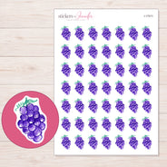 I-17411 planner sticker sheet with enlarged sticker detail