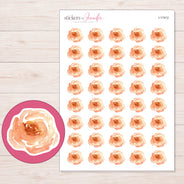 I-17412 planner sticker sheet with enlarged sticker detail