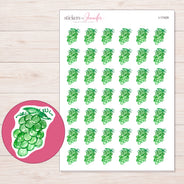 I-17429 planner sticker sheet with enlarged sticker detail