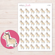 I-17439 planner sticker sheet with enlarged sticker detail