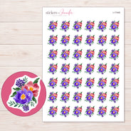 I-17448 planner sticker sheet with enlarged sticker detail