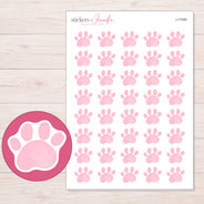 I-17450 planner sticker sheet with enlarged sticker detail
