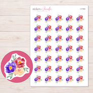 I-17454 planner sticker sheet with enlarged sticker detail