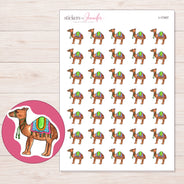 I-17457 planner sticker sheet with enlarged sticker detail