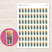I-17469 planner sticker sheet with enlarged sticker detail