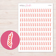 I-17472 planner sticker sheet with enlarged sticker detail