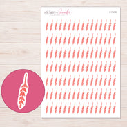 I-17478 planner sticker sheet with enlarged sticker detail