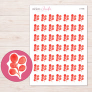 I-17490 planner sticker sheet with enlarged sticker detail