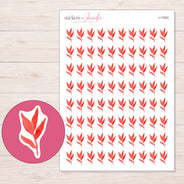 I-17502 planner sticker sheet with enlarged sticker detail