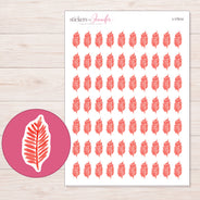 I-17514 planner sticker sheet with enlarged sticker detail
