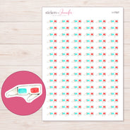 I-17527 planner sticker sheet with enlarged sticker detail