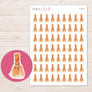 I-17531 planner sticker sheet with enlarged sticker detail