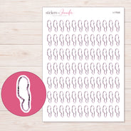 I-17535 planner sticker sheet with enlarged sticker detail