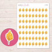 I-17538 planner sticker sheet with enlarged sticker detail