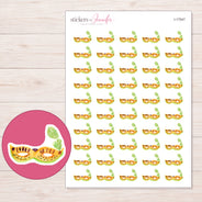 I-17547 planner sticker sheet with enlarged sticker detail