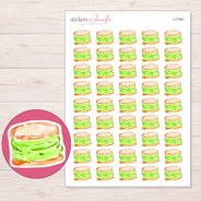 I-17561 planner sticker sheet with enlarged sticker detail