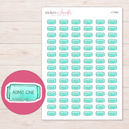 I-17563 planner sticker sheet with enlarged sticker detail