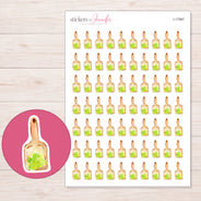 I-17567 planner sticker sheet with enlarged sticker detail