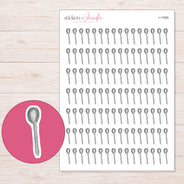 I-17585 planner sticker sheet with enlarged sticker detail
