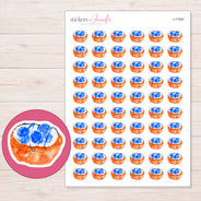 I-17597 planner sticker sheet with enlarged sticker detail