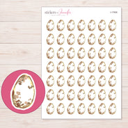 I-17606 planner sticker sheet with enlarged sticker detail