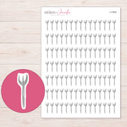 I-17609 planner sticker sheet with enlarged sticker detail