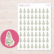 I-17610 planner sticker sheet with enlarged sticker detail