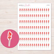 I-17613 planner sticker sheet with enlarged sticker detail