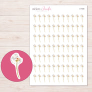 I-17628 planner sticker sheet with enlarged sticker detail