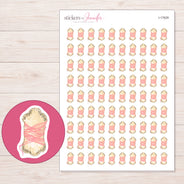 I-17629 planner sticker sheet with enlarged sticker detail