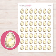 I-17636 planner sticker sheet with enlarged sticker detail