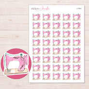 I-17641 planner sticker sheet with enlarged sticker detail