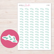 I-17642 planner sticker sheet with enlarged sticker detail